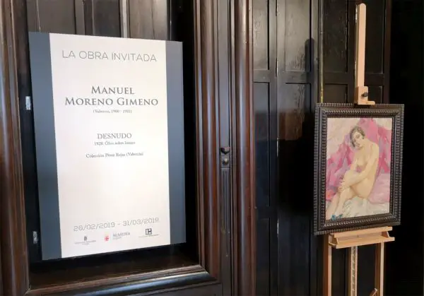 Perteneciente a la época de juventud del pintor valenciano, se podrá visitar en la pinacoteca almeriense hasta el próximo 31 de marzo.