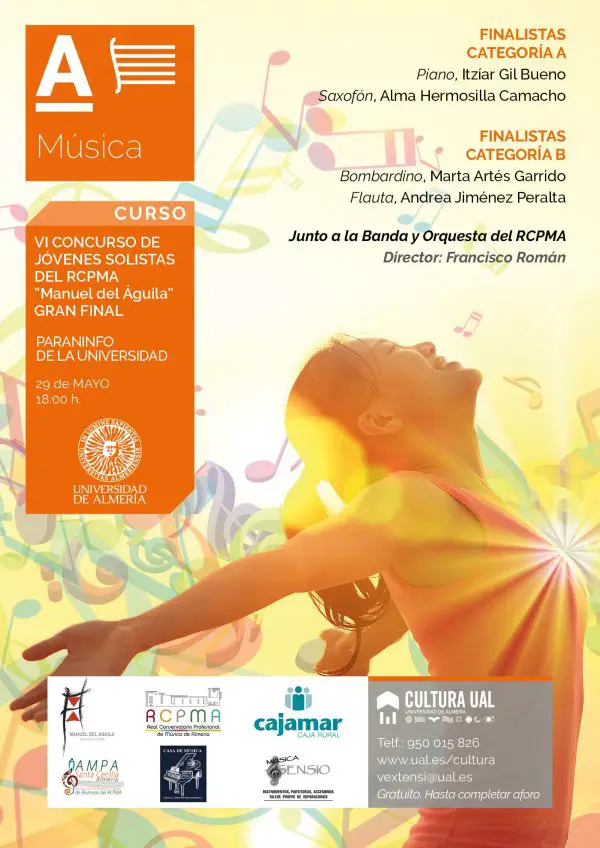 El Real Conservatorio Profesional de Música de Almería organiza mañana a las 18 horas en el Paraninfo de la Universidad la VI edición de este concurso.