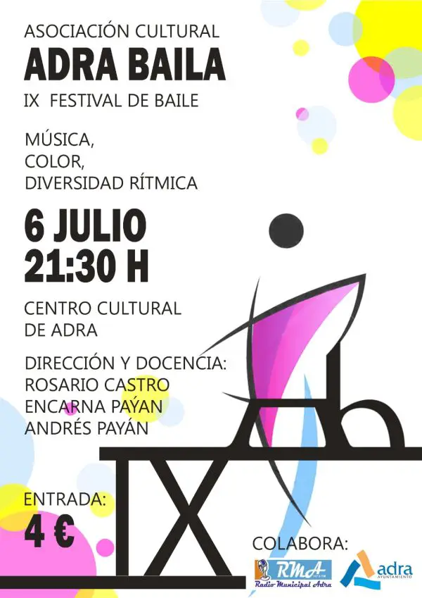 Esta Asociación Cultural abderitana celebra su IX Festival de Baile y las entradas están ya a la venta por el precio único de 4 euros.