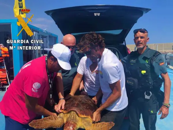 Los Agentes de la Guardia Civil de Almería acompañaron y dieron seguridad al dispositivo coordinado por Equinac que culminó con éxito total.