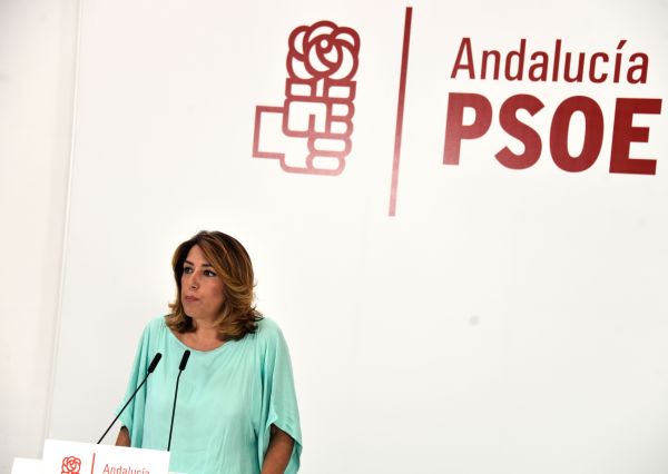 Díaz ofrece a la Junta la ayuda institucional del PSOE-A y recuerda a Moreno Bonilla que “es presidente para lo bueno y para lo malo”.