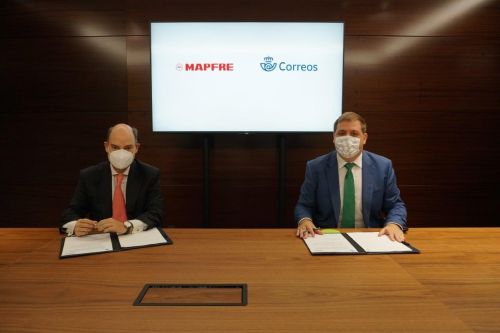 Ambas entidades han firmado un acuerdo de colaboración por el que Correos promocionará en sus oficinas seguros de Mapfre, que se gestionarán posteriormente con los interesados a través de la red comercial de la aseguradora.