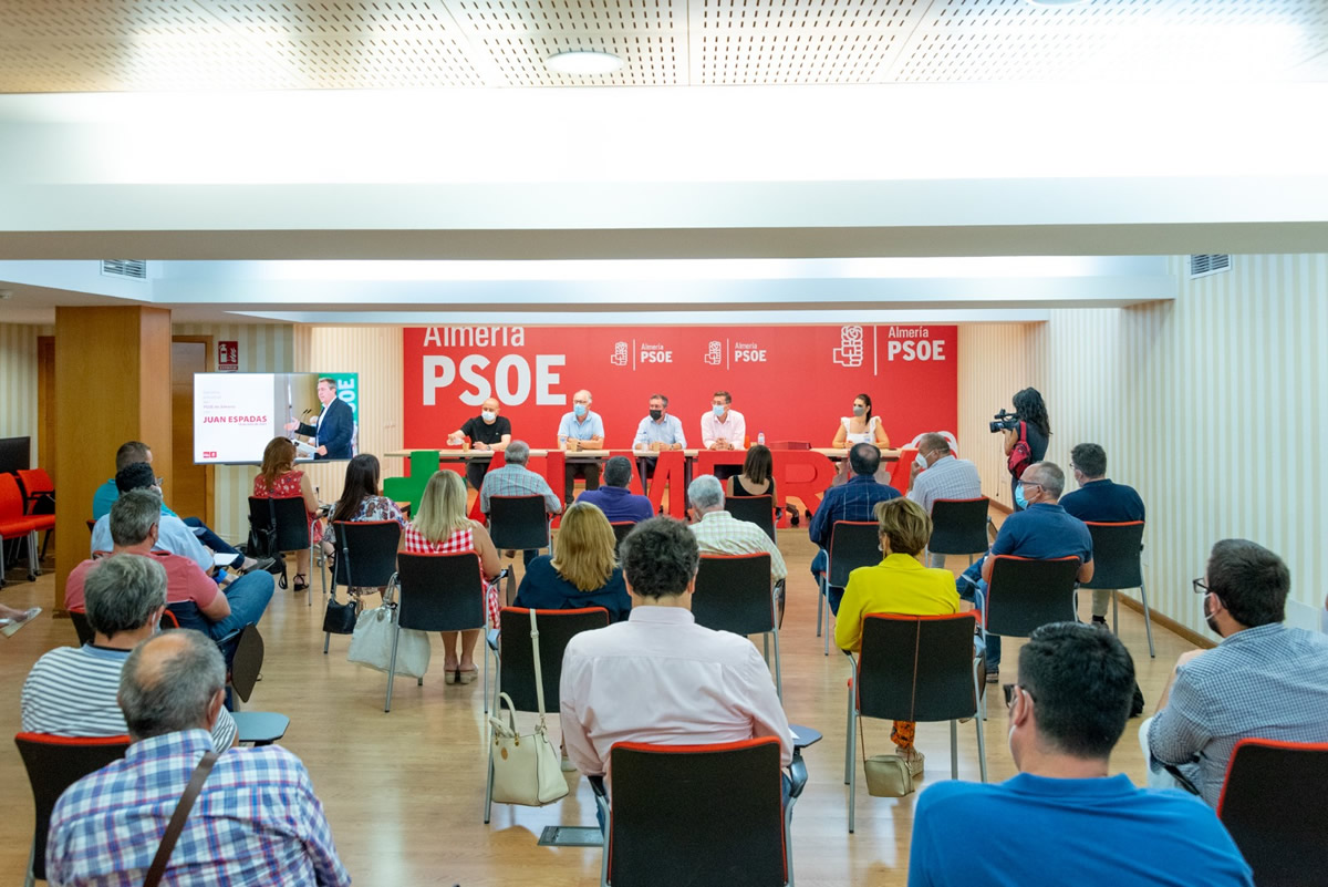 Foto PSOE archivo ejecutiva provincial con Juan Espadas