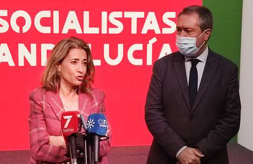 El secretario general del PSOE-A se reúne con la ministra de Transportes, Movilidad y Agenda Urbana con quien coincide en recuperar el ritmo inversor para dotar a Andalucía de infraestructuras importantes