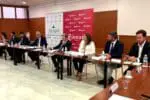 Crespo participa en un encuentro institucional con el presidente de Murcia y miembros de Asempal y Cámara de Comercio de Almería
