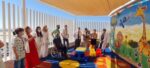La instalación permite a los niños y niñas jugar en un espacio al aire libre en la Unidad de Hospitalización