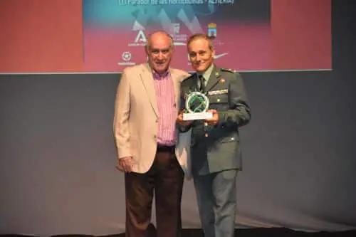El premio fue recogido por el Teniente Coronel Jefe de Operaciones en la Gala del Juego Limpio celebrada en la Escuela Municipal de Música, Danza y Teatro de Roquetas de Mar en El Parador