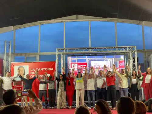 El PSOE presenta su candidatura en Cantoria con un acto multitudinario en el corazón del Valle del Almanzora